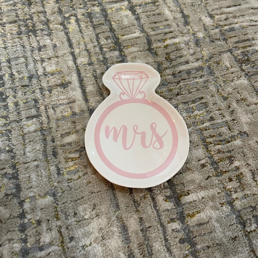 Bridal Mrs. Jewelry Dish